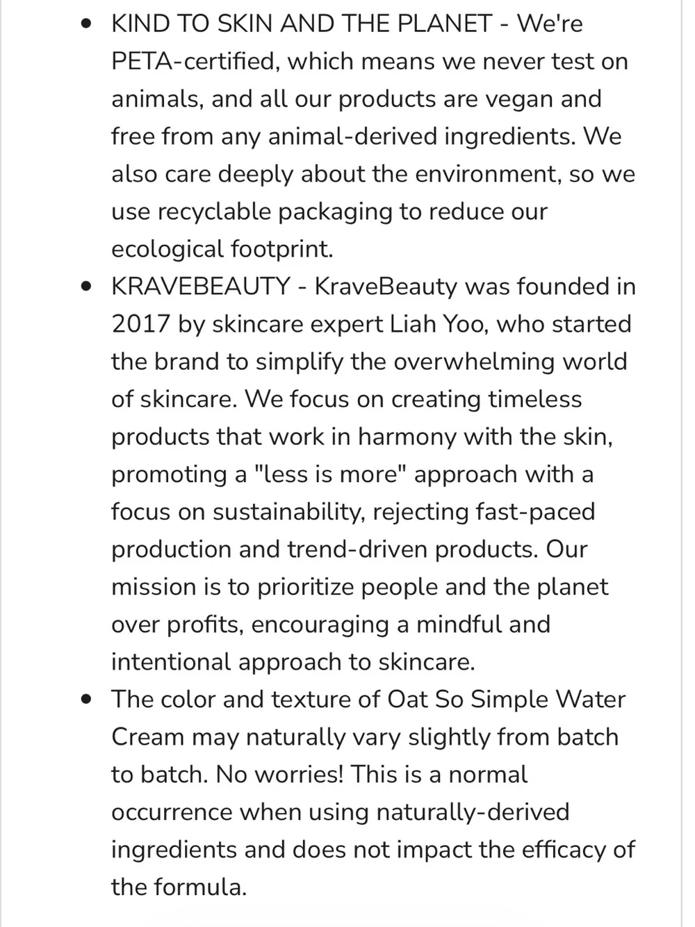 🌷 KraveBeauty Oat So Simple Water Cream Moisturizer New FullSz